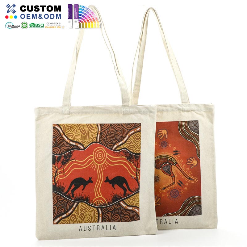 Einfache Canvas-Tasche mit Digitaldruck in Australien