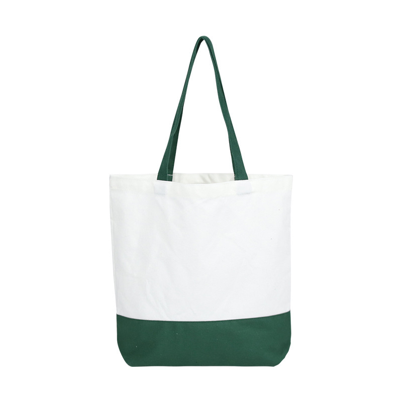 ZWEIFARBIGE, EINFACHE CANVAS-TASCHE